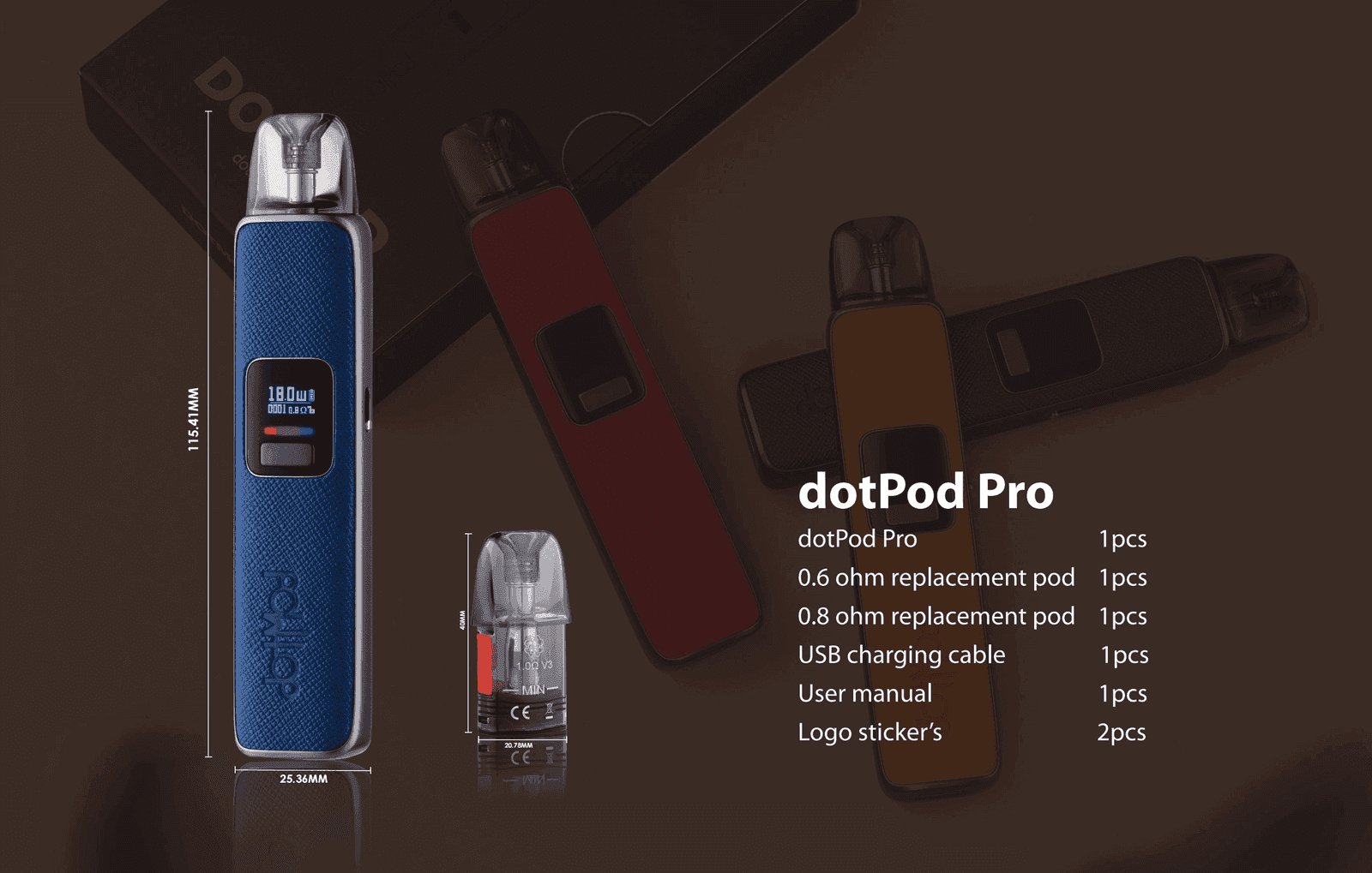 DOTMOD佩特里DOTPOD S PRO 35W電子煙主機空倉煙彈官網:圖片 2